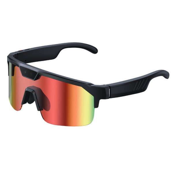 Cycling Smart AI Glasses with 8MP,Antil-shake 1200P Video Recording,Real-time Translation,AI Voice Assistant,Object Recognition,Bluetooth Calling