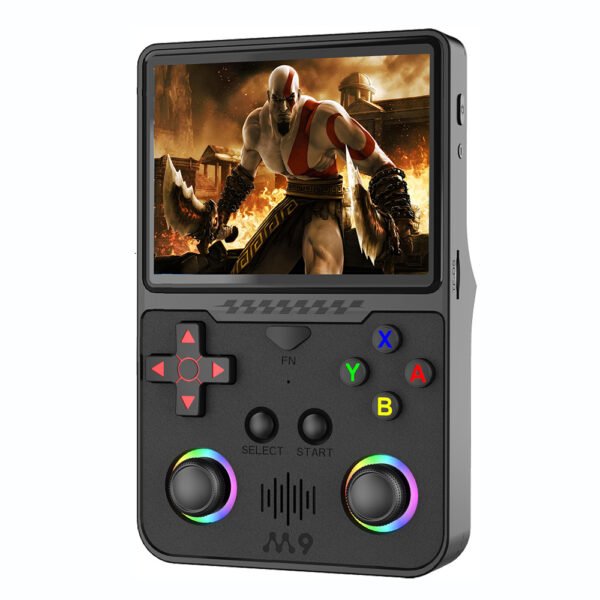 M9 Pro 3.5 Inch IPS Screen Retro Handheld Game Player Linux EE4.7 System 128GB Built-in 30,000+ Classic Games 3500mAh Portable Video Game Console